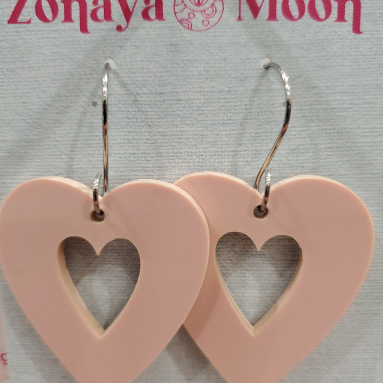 Pink heart in hearts
