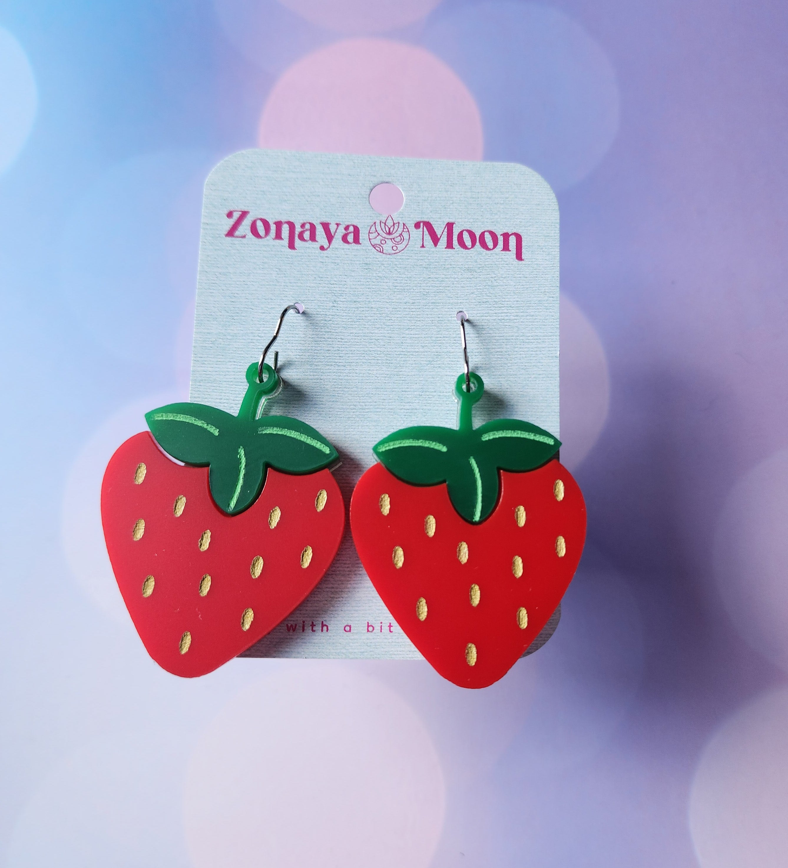 Strawberry Earrings – Zonaya Moon