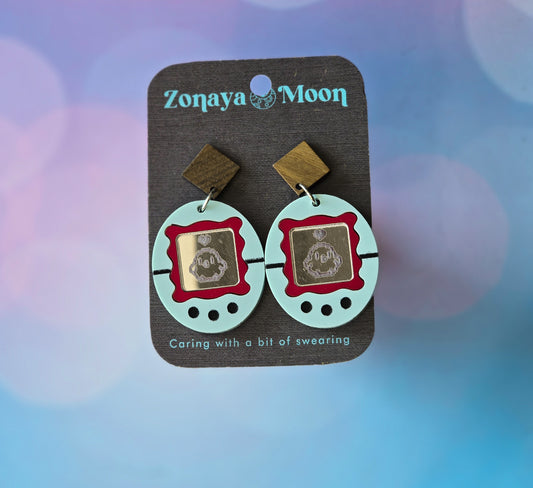 Virtual pet Earrings