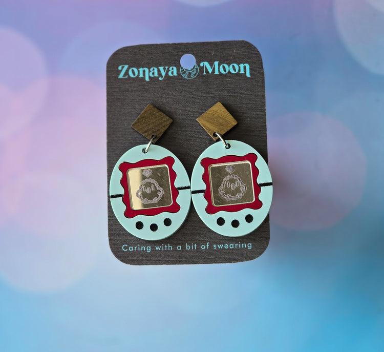 Virtual pet Earrings