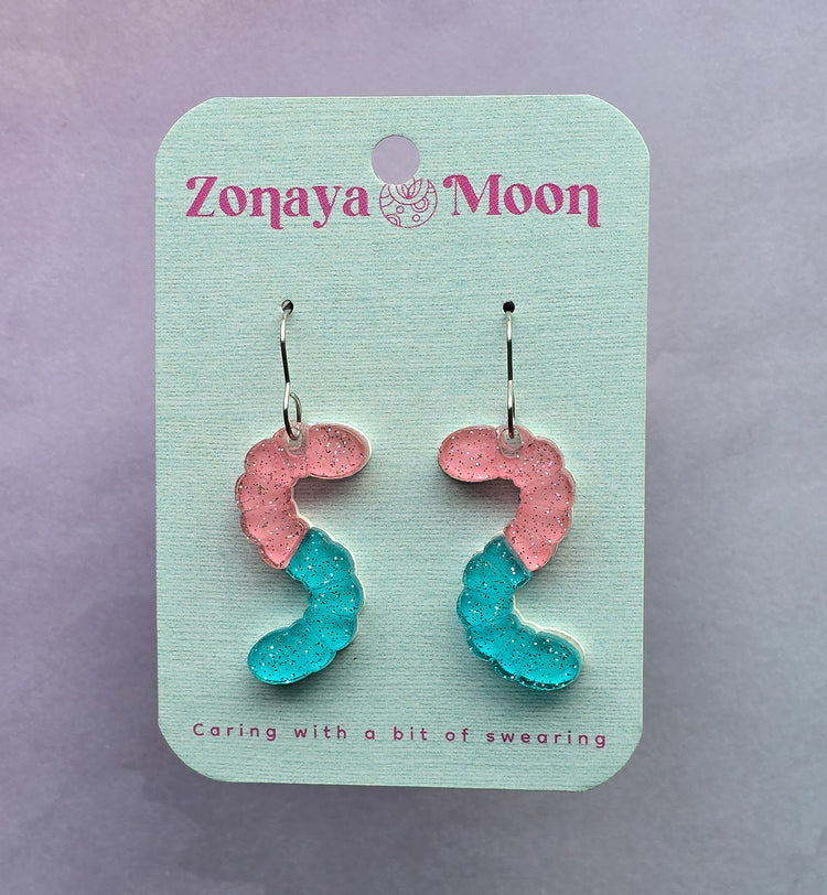 Gummy Worm Earrings