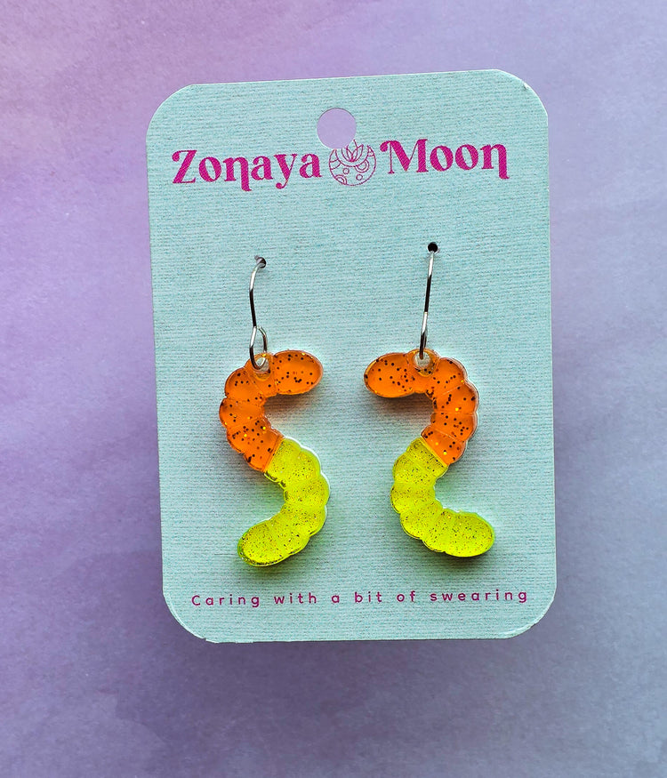 Gummy Worm Earrings