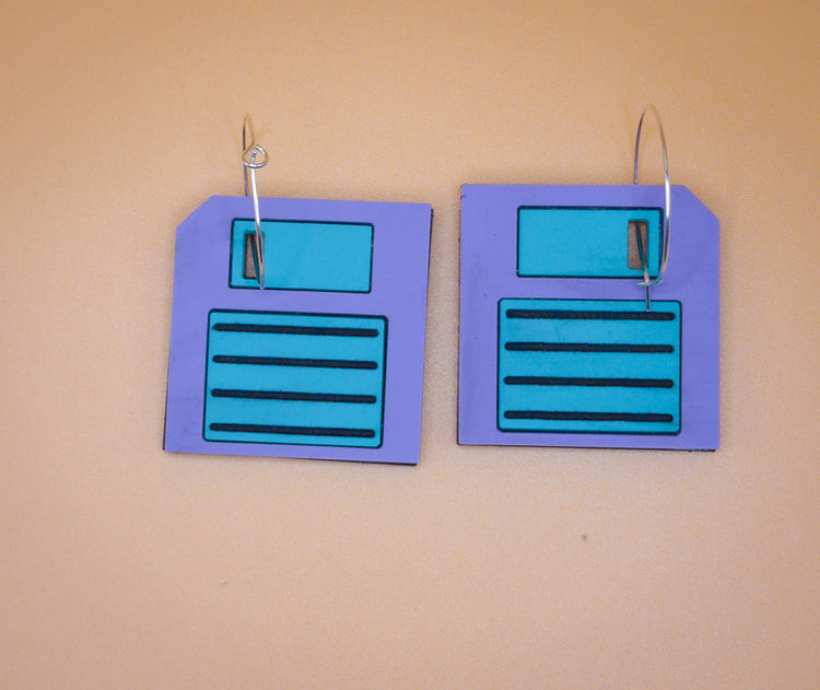 Floppy Disc Earrings